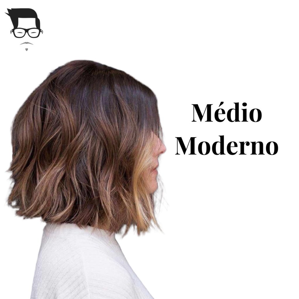 corte de cabelo feminino médio moderno
