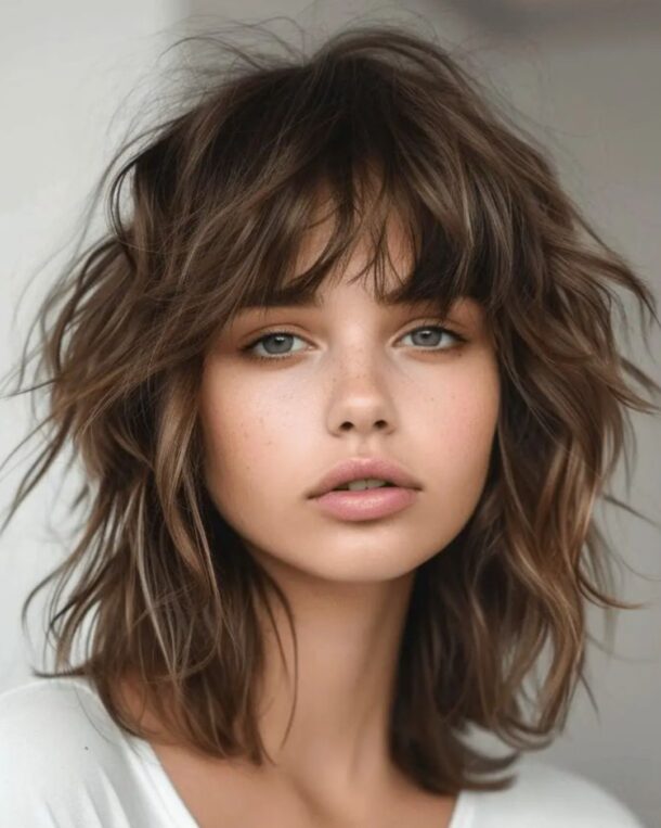 Descubra o Poder do Corte de Cabelo Medio Desfiado em Camadas para ...