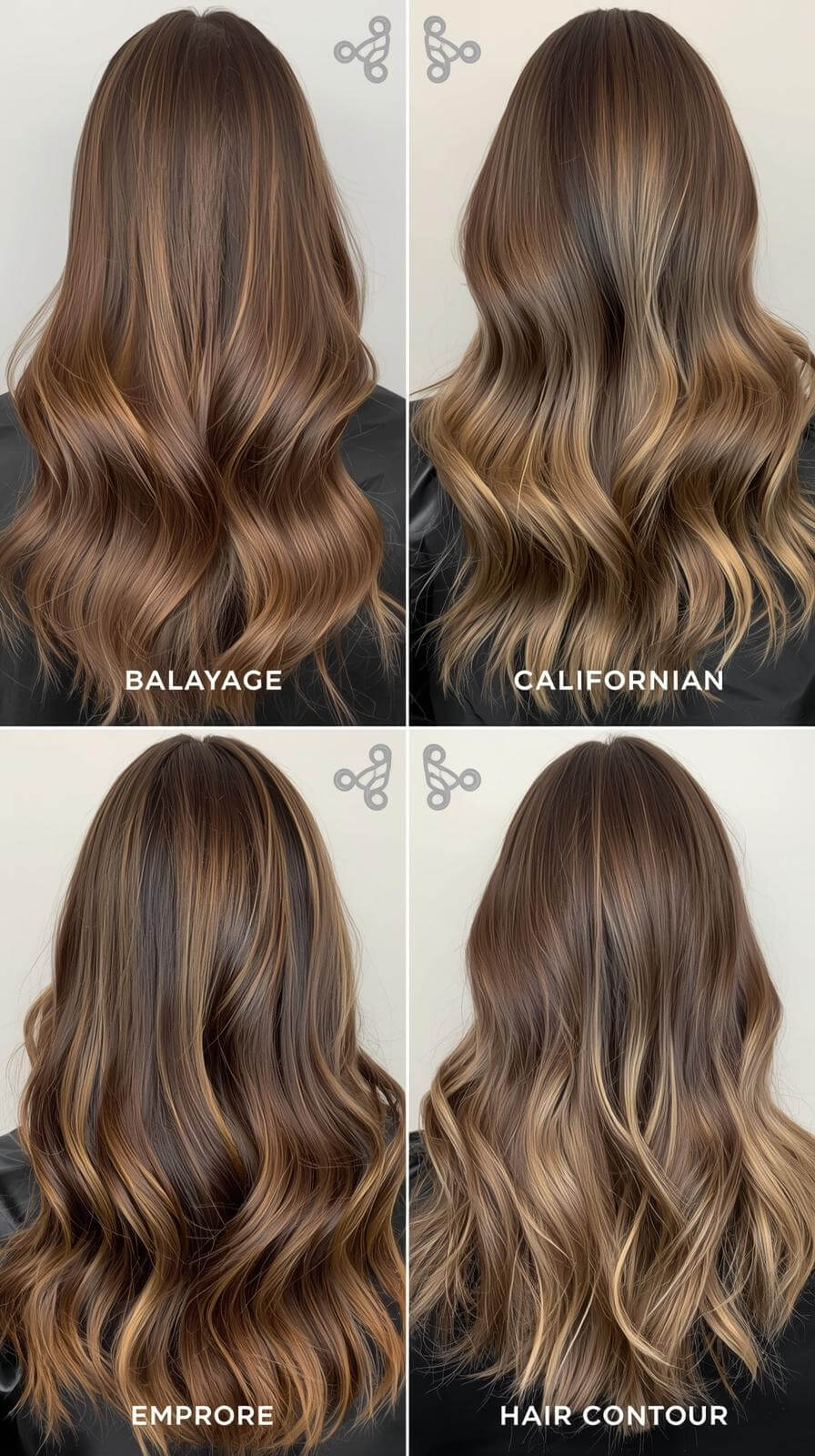 Comparativo entre as quatro principais técnicas de mechas: balayagem, californianas, ombré hair e hair contour